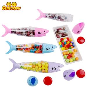 Vente en gros 60 grammes de pierre de chocolat et de gomme à bulles 3 sortes de bonbons en petit bonbon jouet en forme de requin pour enfants - Product Image 5