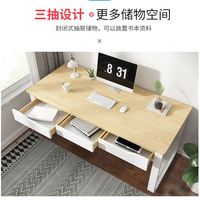 Bureau d'étude blanc pour enfants, bureau de chambre avec tiroirs, bureau de bureau blanc avec tiroirs pour fille, design de table