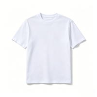 T-shirt blanc en coton biologique tricoté, col rond, pour homme, doux, respirant, séchage rapide, broderie personnalisée, directement de l'usine, marque privée