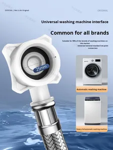 Moderne G1/2 pouces filetage en acier inoxydable entièrement automatique <span class=keywords><strong>Machine</strong></span> à <span class=keywords><strong>laver</strong></span> entrée d'eau <span class=keywords><strong>tuyau</strong></span> connecteur Extension universelle pour - Product Image 3