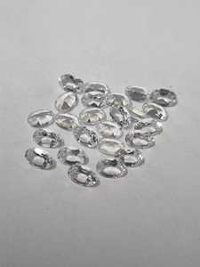 Topaze blanche naturelle, taille ovale 5x7mm, pierre précieuse en vrac, 65 Rs par carat, topaze blanche facettée en gros pour la fabrication de bijoux - Product Image 4