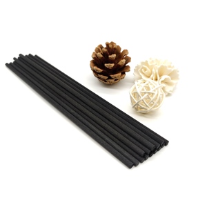 Bastone in fibra nera da 3mm 4mm <span class=keywords><strong>con</strong></span> bastoncino di fiori in canna <span class=keywords><strong>con</strong></span> <span class=keywords><strong>diffusore</strong></span> di olio essenziale di fiori in legno Sola - Product Image 6