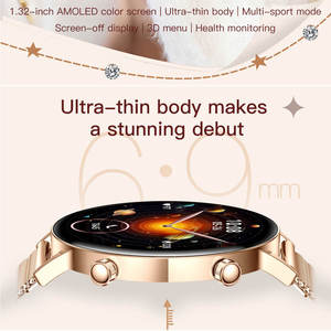 MK96 BT Call Women Smart <b>Watch</b> 1.32 Inch AMOLED Screen Health Heart Rate Monitoring Fitness Sleep Tracker Female Smartwatch - Product Image 3