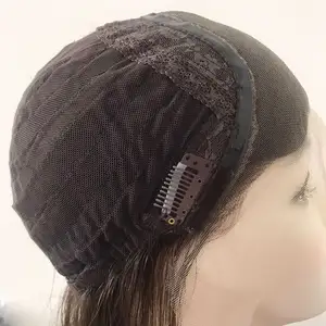 RU407 Perruque poney populaire en dentelle cheveux européens blonds actifs juifs casher gymnastique sports poney Wunder perruque - Product Image 1