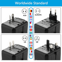 Chargeur rapide d'alimentation portable tout-en-un avec 4 ports de sortie USB a Adaptateur universel multifonctionnel