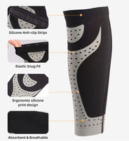 Manchons de compression pour mollets pour hommes et femmes - Chaussettes sans pied en polyester léger, pliables, pour le sport, soulagement des périostites tibiales et protection (Tailles