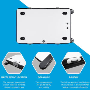 पेशेवर निर्माता बड़े आकार पोर्टेबल मछली नाव पोर्टेबल फ्लोटिंग डॉक प्लेटफॉर्म इंफ्लेटेबल स्कीइंग बिक्री के लिए बिक्री के लिए - Product Image 3