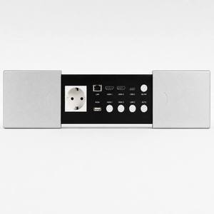 Commutateur <span class=keywords><strong>HDMI</strong></span> 3x2 4K60Hz sans coupure avec commutation automatique, compatible <span class=keywords><strong>HDBaseT</strong></span>, pour présentation, incluant un récepteur 70m 4K60Hz - Product Image 1