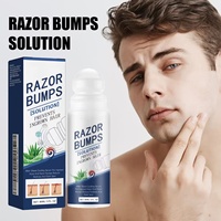 Sérum après-rasage personnalisé 90 ml : Solution pour les boutons de rasoir et les poils incarnés, réduit les rougeurs et les taches sombres