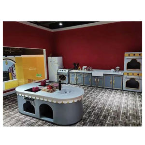 مجموعة ألعاب أدوار خشبية تعليمية للزاوية المنزلية للأطفال مجموعة من ألعاب التظاهر للأطفال في المطاعم والمقاهي والمطابخ - Product Image 3