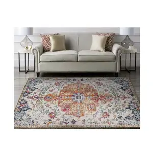 Home and Hotel Traditional Luxury Shaggy Silk printed Rug Carpets