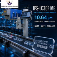 Machine de marquage laser CO2 IPS-LC30F MG 30W, longueur d'onde 10,64 µm, marqueur laser CO2, codeur de date, de numéro de lot et de code-barres pour acrylique