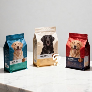 บรรจุภัณฑ์อาหารสัตว์เลี้ยงแบบซิปล็อค ก้นแบน ทรงสี่เหลี่ยม ผลิตตามสั่งจากโรงงาน ขนาด 1 กก. ถึง 10 กก. วัสดุ PE เกรดอาหาร - Product Image 5