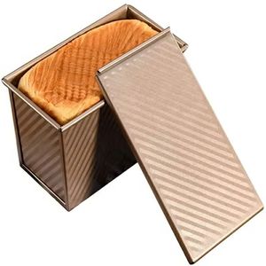Molde de Metal Rectangular Personalizado para Pan, Caja de Almacenamiento de Pan, Bandeja para Hornear Pan Tostado con Tapa - Product Image 4