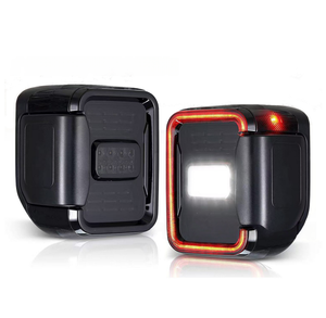 Adecuado para <span class=keywords><strong>Jeep</strong></span> Gladiator JT 2020-2022, lente de humo, luz trasera LED, luz de señal de respaldo trasera, luz trasera modificada - Product Image 3