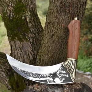 Eagle Pattern Crescent Scimitar Outdoor Mower Hoz de mango corto suministrada por Chinese Factory - Product Image 4