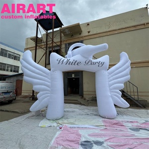 Arc gonflable géant avec ailes Arc gonflable de papillon avec bouteille et écouteurs - Product Image 1