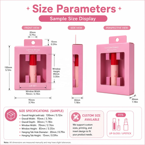 Caja de Embalaje Cosmético Personalizada, Caja de Papel para Lápiz Labial con Inserto de Papel, Protección para Lápiz Labial, Diseño Gratuito ODE y OEM - Product Image 5