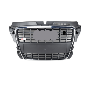 Kit de carrosserie de haute qualité <span class=keywords><strong>calandre</strong></span> avant noir gris pour AUD-I <span class=keywords><strong>A3</strong></span> 2009 2010 <span class=keywords><strong>2011</strong></span> 2012 2013 mise à niveau S3 Style remplacement sans perte - Product Image 3