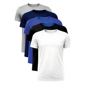 <b>Men's</b> O-Neck Short Sleeve Solid Color Quick Dry Jersey T-<b>Shirt</b> Regular Fit Casual Wear White Black <b>Blue</b> <b>Navy</b> Gray - Product Image 4