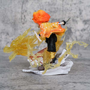 13CM Demon Slayer Tanjiruo/Zenitsu/Kochou <span class=keywords><strong>Shinobu</strong></span>/Tomioka Giyuu Kimetsu No Yaiba Nezuko Anime figura Kawaii <span class=keywords><strong>Mini</strong></span> figura muñeca de juguete - Product Image 5