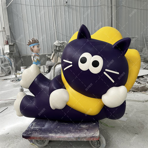 Escultura de Pared de Gato de Fibra de Vidrio, Figura de Animal Hecha a Mano para Decoración de Tiendas de Mascotas - Product Image 3
