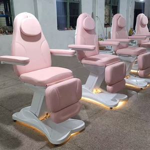 <b>Electric</b> Beauty Salon Bed High-End PU Leather Stainless Steel Frame 3 /4Motor Modern Portable Adjustable Foldable High-Density - Product Image 5