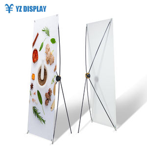 Estante de exhibición de rueda de engranaje ajustable, personalizado, alta calidad, 80x180, proveedor de soporte de banner - Product Image 2
