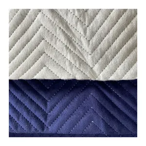 RedSun Textile échantillon gratuit 100% Polyester velours doux tissu polaire matelassé coton matelassé