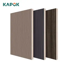Supplier Wholesale Furniture Grade Melamine Natural Veneer Marine Plywood 4x8 One Side Grain white Laminated Plywood Sheet