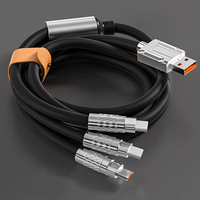 Câble Micro USB universel en PVC à charge super rapide 6A Câble de données en silicone tressé en alliage de zinc pour plusieurs