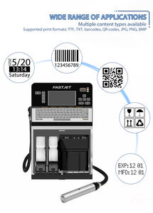 Imprimante jet d'encre à petits caractères continue CIJ FASTJET A470 A400 pour l'impression de dates, codes-barres et textes sur emballages, sacs et boîtes en papier - Product Image 2
