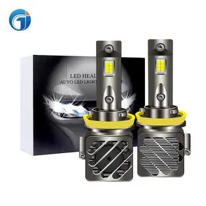 Farol de led poderoso q9 com 28800lm, 120w, h7, h4, h11, 9005 e 6500k, sistema de iluminação automática, led