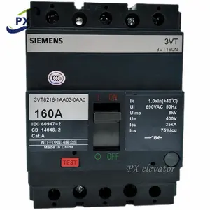 Original SIEMENS Plastic Case Circuit Breaker 3VT63N 3VT100N 3VT160N 3VT250N 3VT400N 3VT630N Air Switch 200A electric contactor