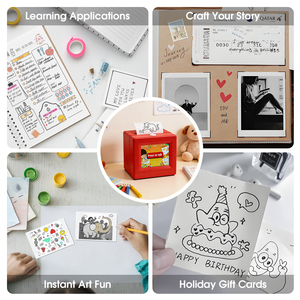HZTZ 1806 Wireless Children's Mini AI <strong>Sticker</strong> Box <strong>Printer</strong> 58mm <strong>Paper</strong> 203dpi 1200mAh Battery SDK Supported in Stock - Product Image 6