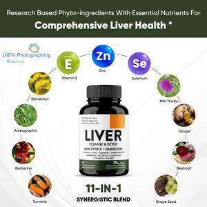 Xiaoshuan Volwassen Worst-Oplossende Kruidenleverreiniging En Detox Ondersteunen Capsules Van 60 Tellen - Product Image 3