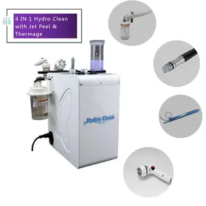 Máquina de pelado de chorro de oxígeno y agua 4 en 1, máquina facial para rejuvenecimiento de la piel