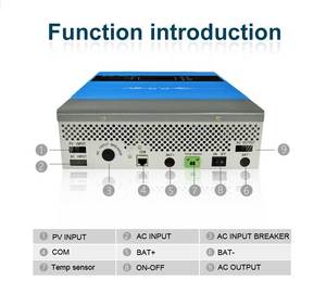 24V/48V/96V 4KW MPPT inversor de onda sinusoidal pura control inverso máquina todo en uno inversor solar híbrido - Product Image 3