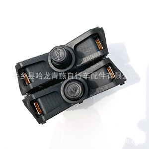 Bicycle Pedals <b>Large</b> Plastic Mountain Bike Thickened Black Steel Spindle - Product Image 5