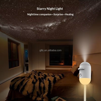 Planetario Infantil Moderno de ABS, Lámpara Proyector LED Ultra Clara, Mini Proyector USB Portátil con Escenas de Galaxia, Luna y Ballenas, Decoración para Techo de Habitación