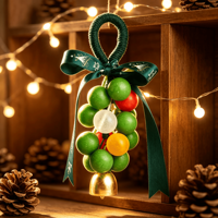 Coffret Cadeau de Noël Savon Artisanal en Boule Parfumé pour Aromathérapie et Nettoyage Corporel, Ornement Suspendu, Vente en Gros, Logo Personnalisé OEM