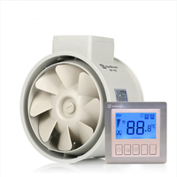 Ventilateurs intelligents de conduit d'échappement de haute qualité Ventilateur en ligne de conduit turbo à 3 vitesses à débit mixte pour la ventilation