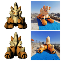 Poupée gonflable personnalisée BeiLe en forme d'animal de dessin animé, chien, avec sphère et grande poupée gonflable en PVC, fille sexy, 2,6 m, équipement publicitaire