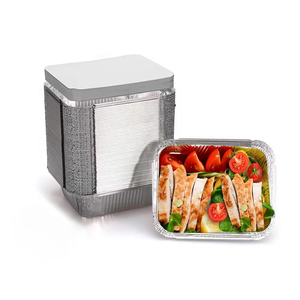Barquettes en <span class=keywords><strong>aluminium</strong></span> personnalisées pour réchaud, taille standard, compatibles <span class=keywords><strong>micro</strong></span>-ondes, jetables, de qualité alimentaire, avec grille métallique, pour buffet - Product Image 3
