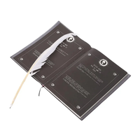 Cuaderno de Notas Coleccionable con Temática de Anime Japonés, Estilo Death Note, Tapa de Papel A5, Regalos para Estudiantes, Juego de Plumas de Pluma de Ganso