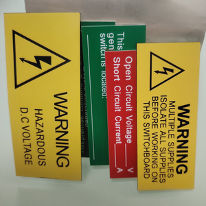 OEM tấm Acrylic nhãn dán giao thông đôi màu <span class=keywords><strong>Label</strong></span> Set cho nhà máy <span class=keywords><strong>PVC</strong></span> nhựa khắc ABS năng lượng mặt trời nhãn thiết bị nhãn - Product Image 3