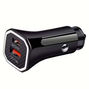 อะแดปเตอร์ชาร์จในรถยนต์แบบขายส่ง พอร์ตคู่ USB+PD 20w ชาร์จเร็วสำหรับโทรศัพท์มือถือ - Product Image 4