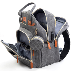 Bolsa de Lujo para Guardar Pañales, Bolsa de Viaje Portátil para Bebés y Mamás, Bolsa de Maternidad Plegable con Cambiador - Product Image 3