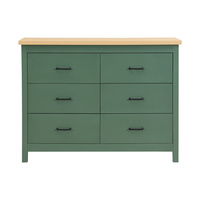 Tiroirs en bois verts pour chambre à coucher salon armoire latérale en bois salle à manger hôtel allée intérieure décoration stockage meubles élégants