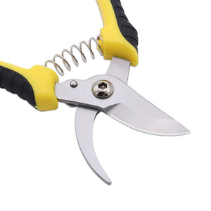Lu Ban's Work Garden Pruning Shears Stainless Steel Yellow Handle Manual For Fruit Trees Pruning - Product Image 3